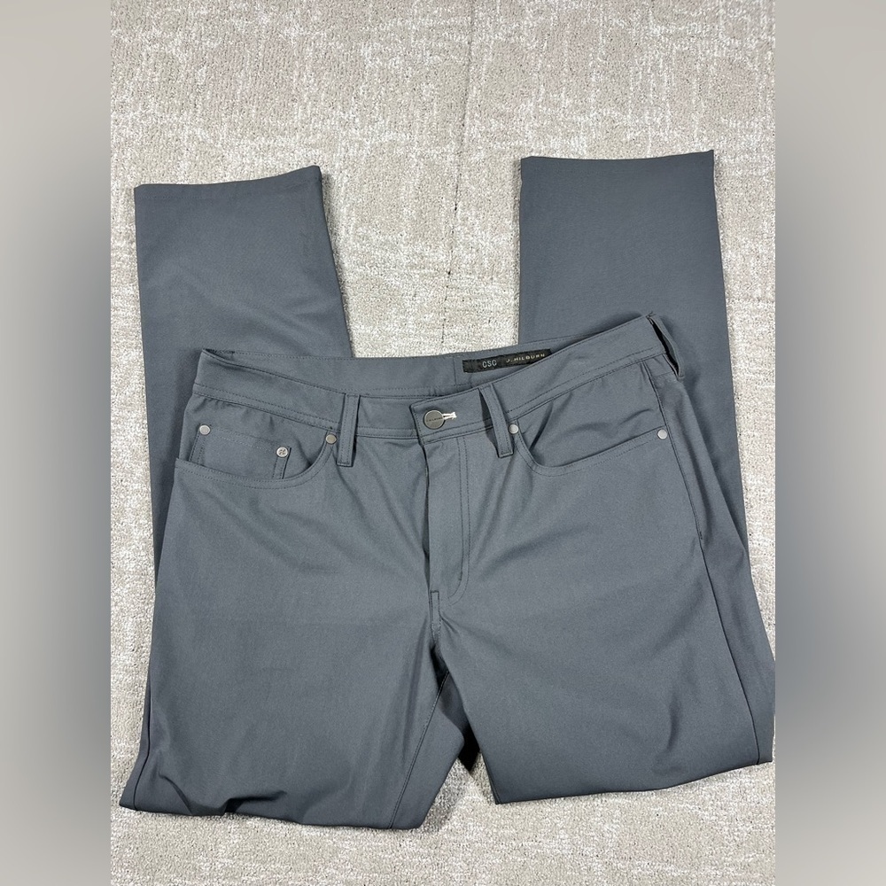 J. Hilburn CSC Mens Gray Straight Leg Dress Pant size 40R READ BELOW